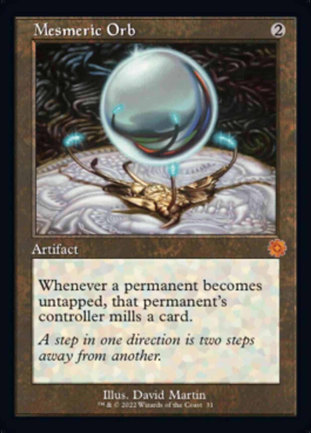 Mesmeric Orb magic card front