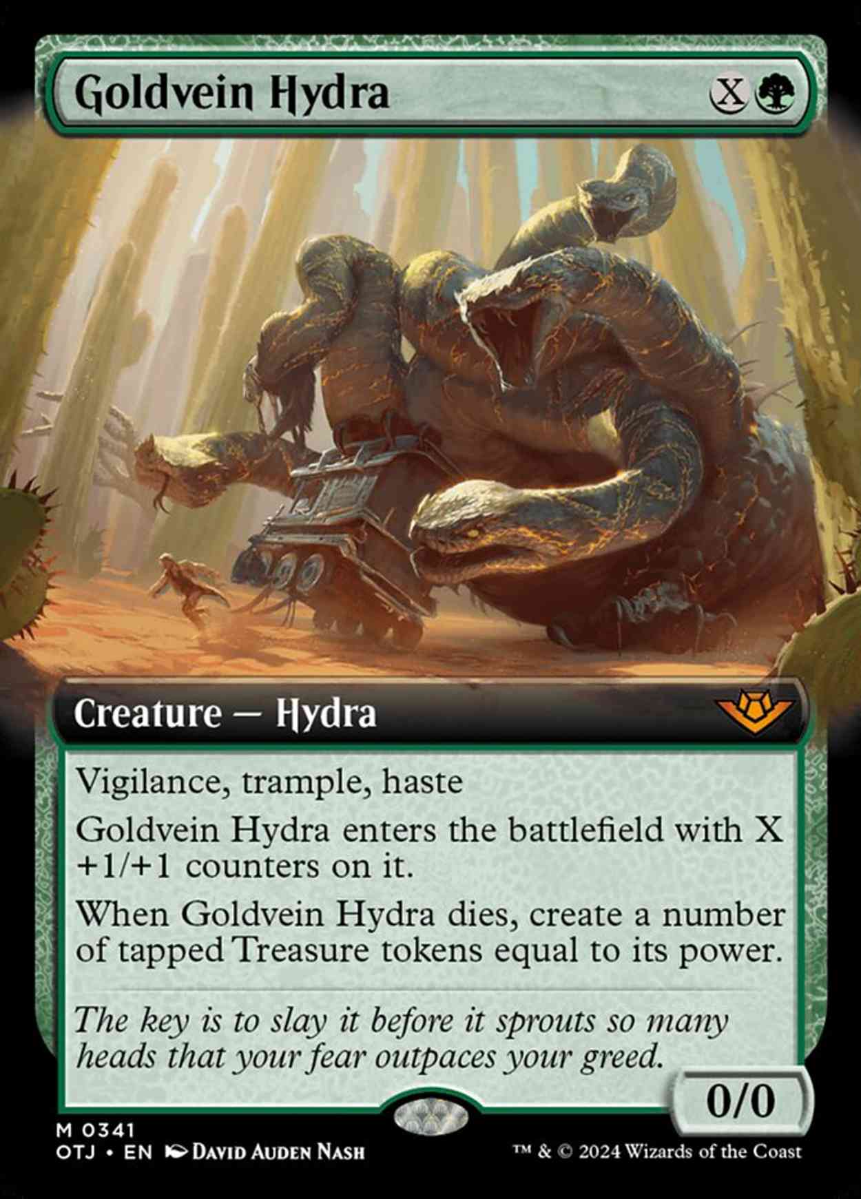 Goldvein Hydra (Extended Art) magic card front