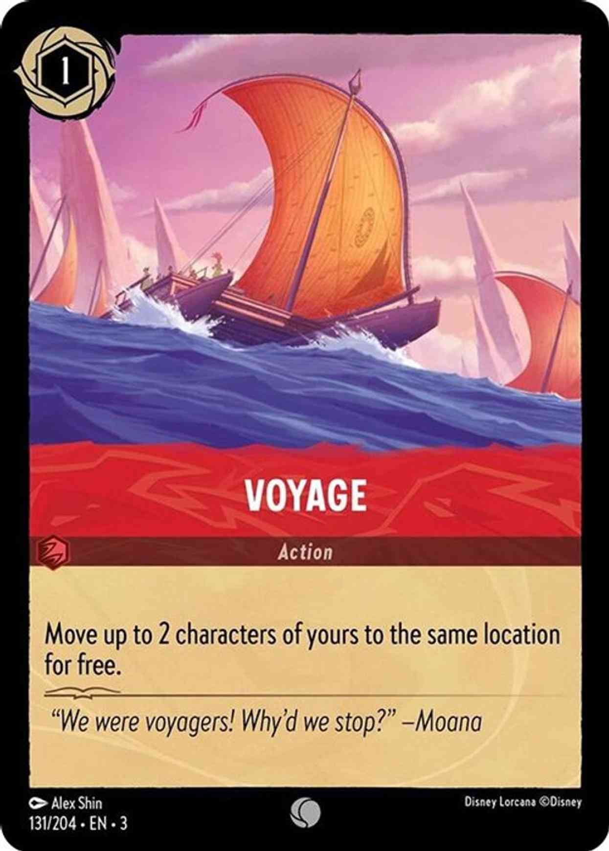Voyage magic card front