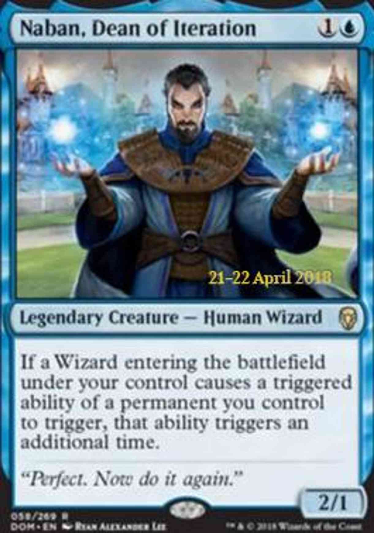 Naban, Dean of Iteration magic card front