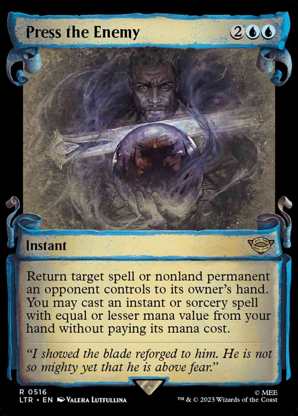 Press the Enemy (Showcase Scrolls) magic card front