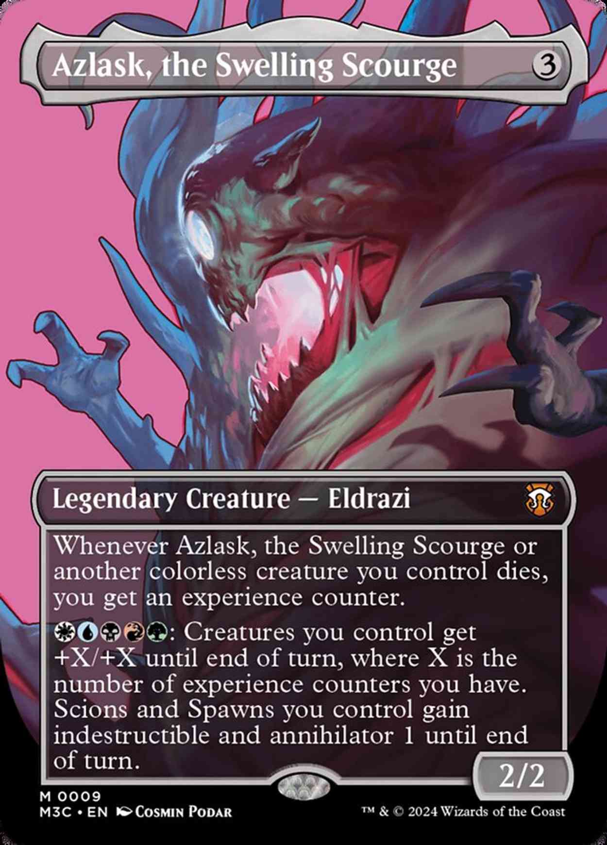 Azlask, the Swelling Scourge (Borderless) magic card front