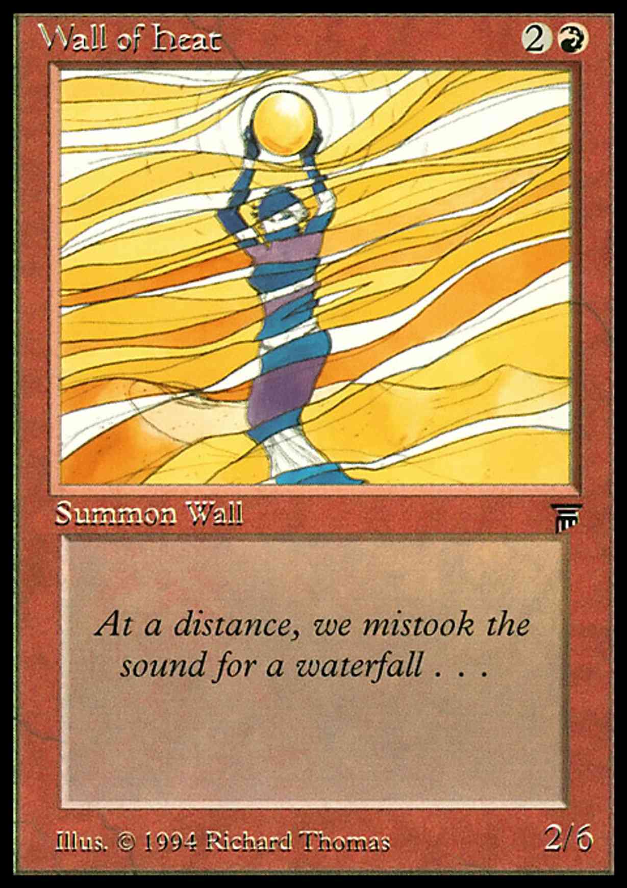 Wall of Heat magic card front