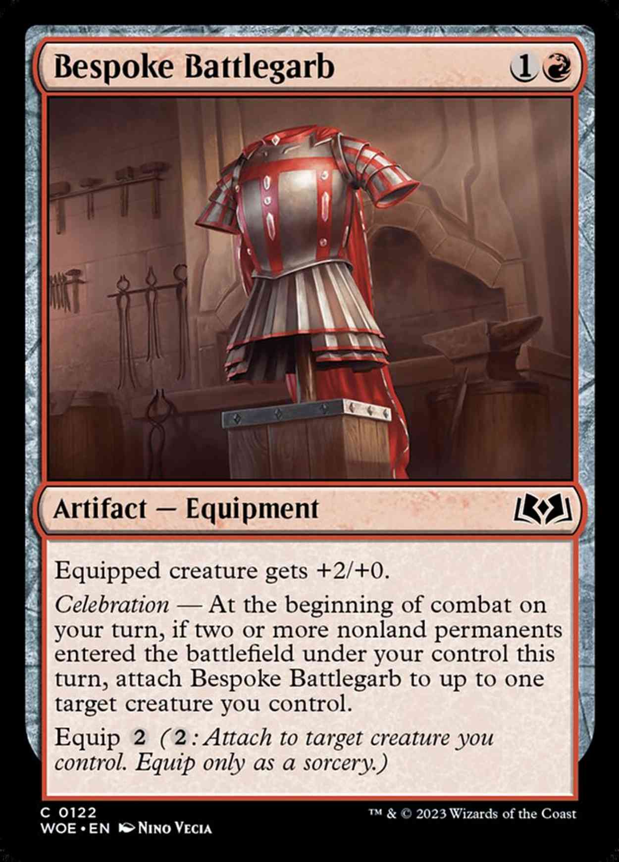 Bespoke Battlegarb magic card front