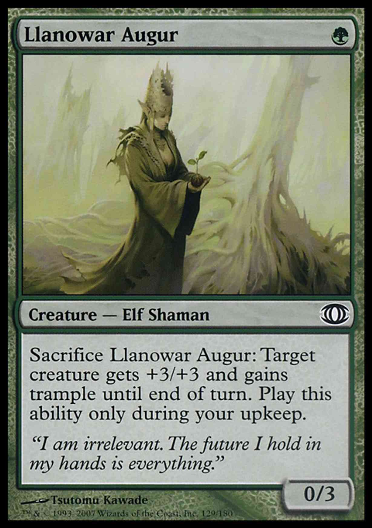 Llanowar Augur magic card front