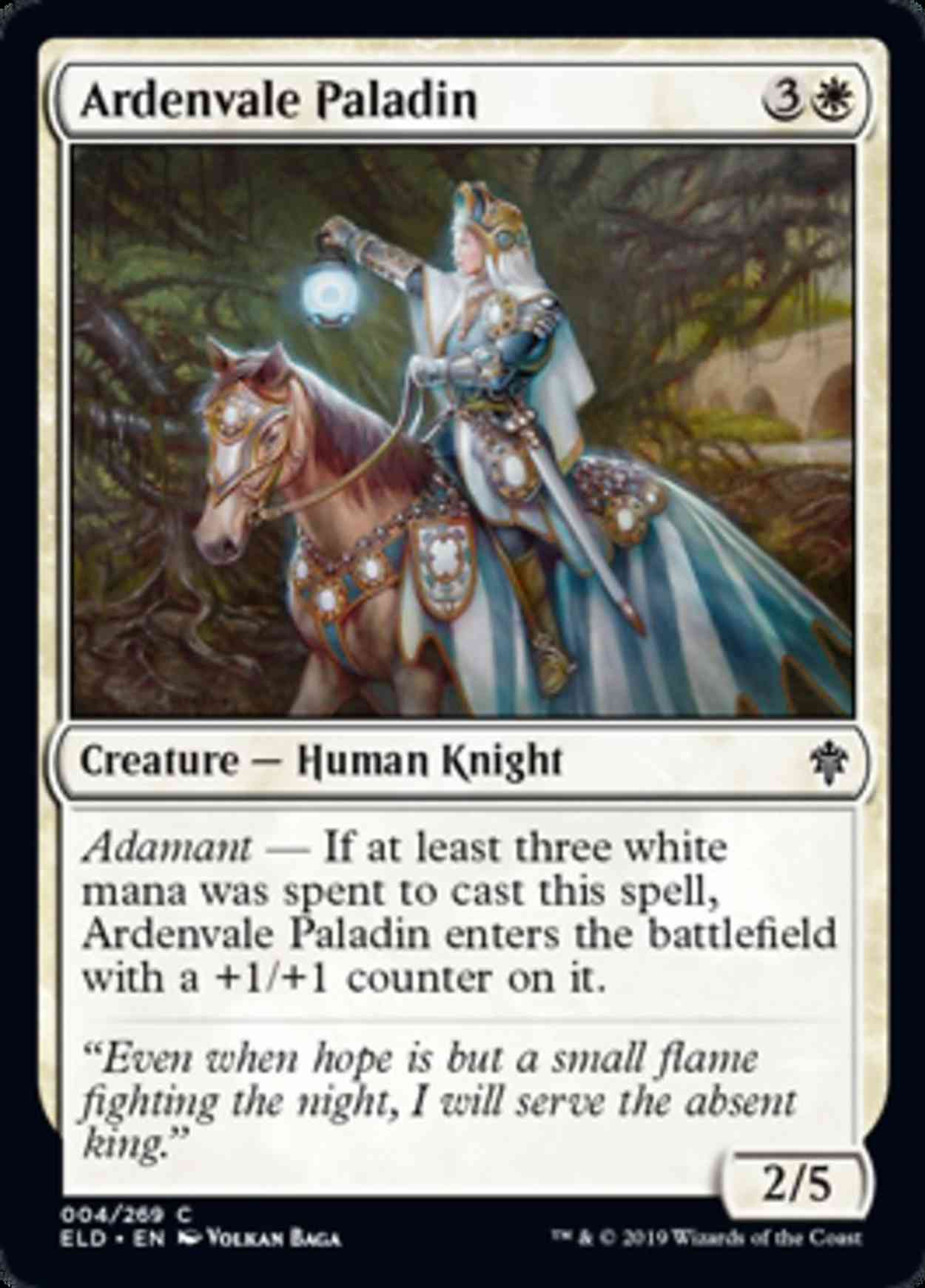 Ardenvale Paladin magic card front
