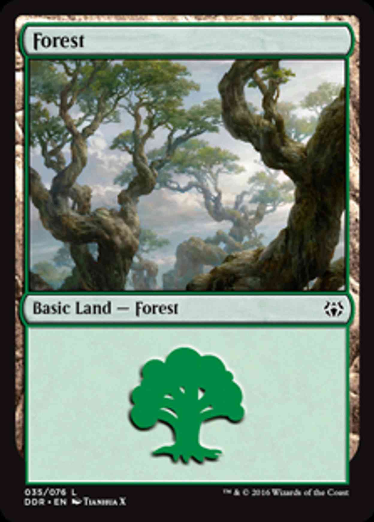 Forest (35) magic card front