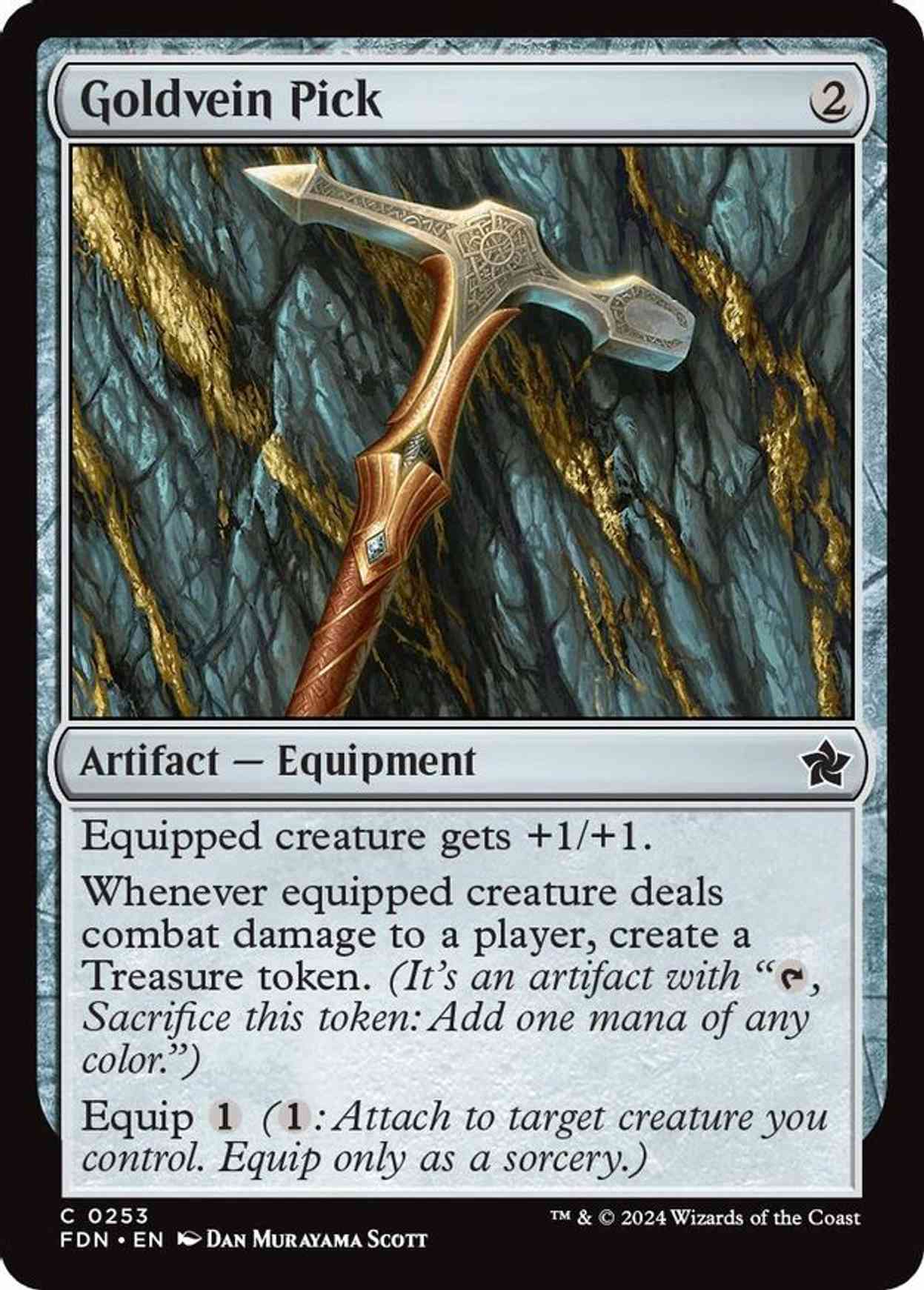 Goldvein Pick magic card front