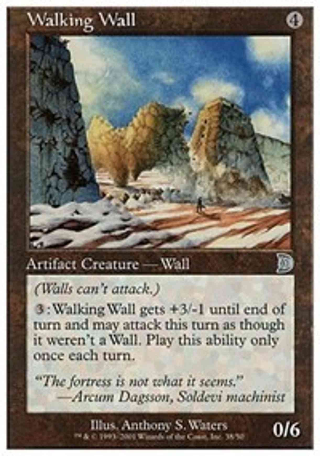 Walking Wall magic card front