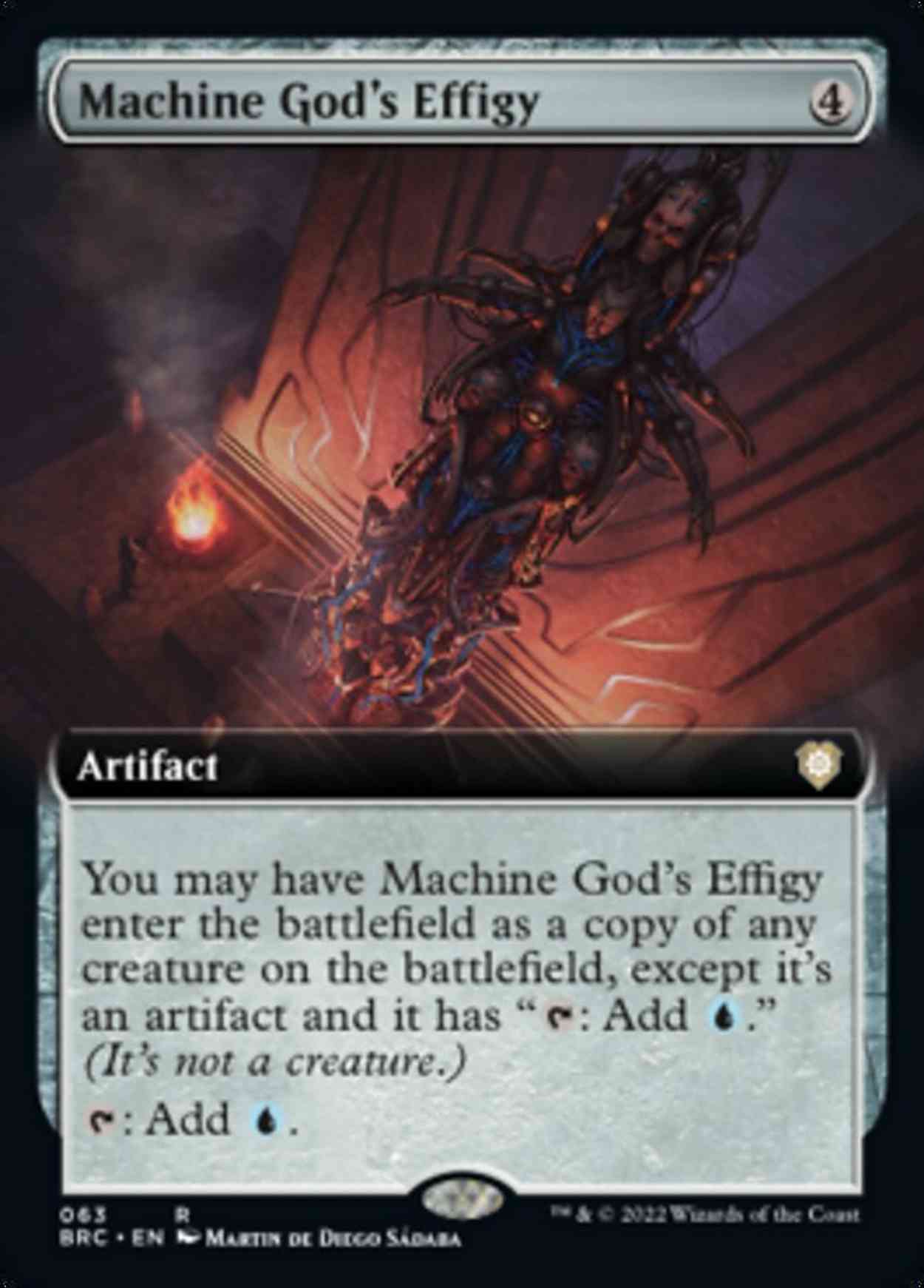 Machine God's Effigy (Extended Art) magic card front