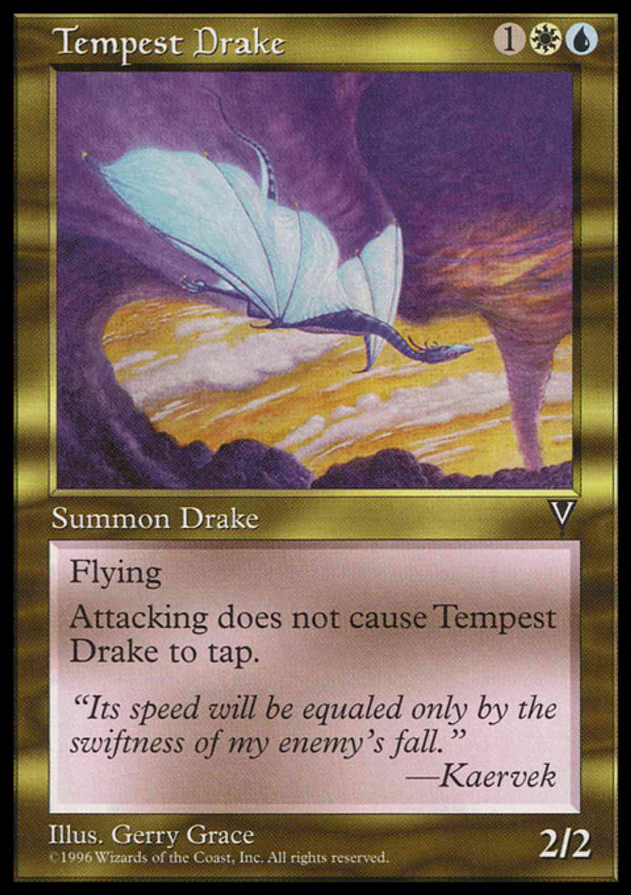 Tempest Drake magic card front