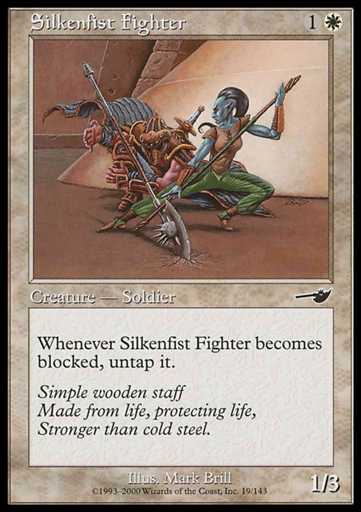 Silkenfist Fighter magic card front