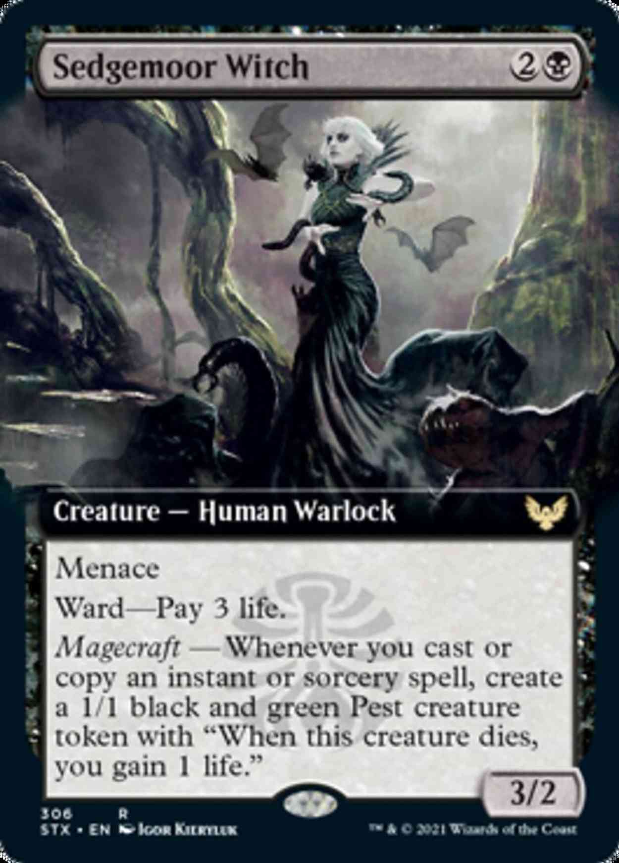 Sedgemoor Witch (Extended Art) magic card front