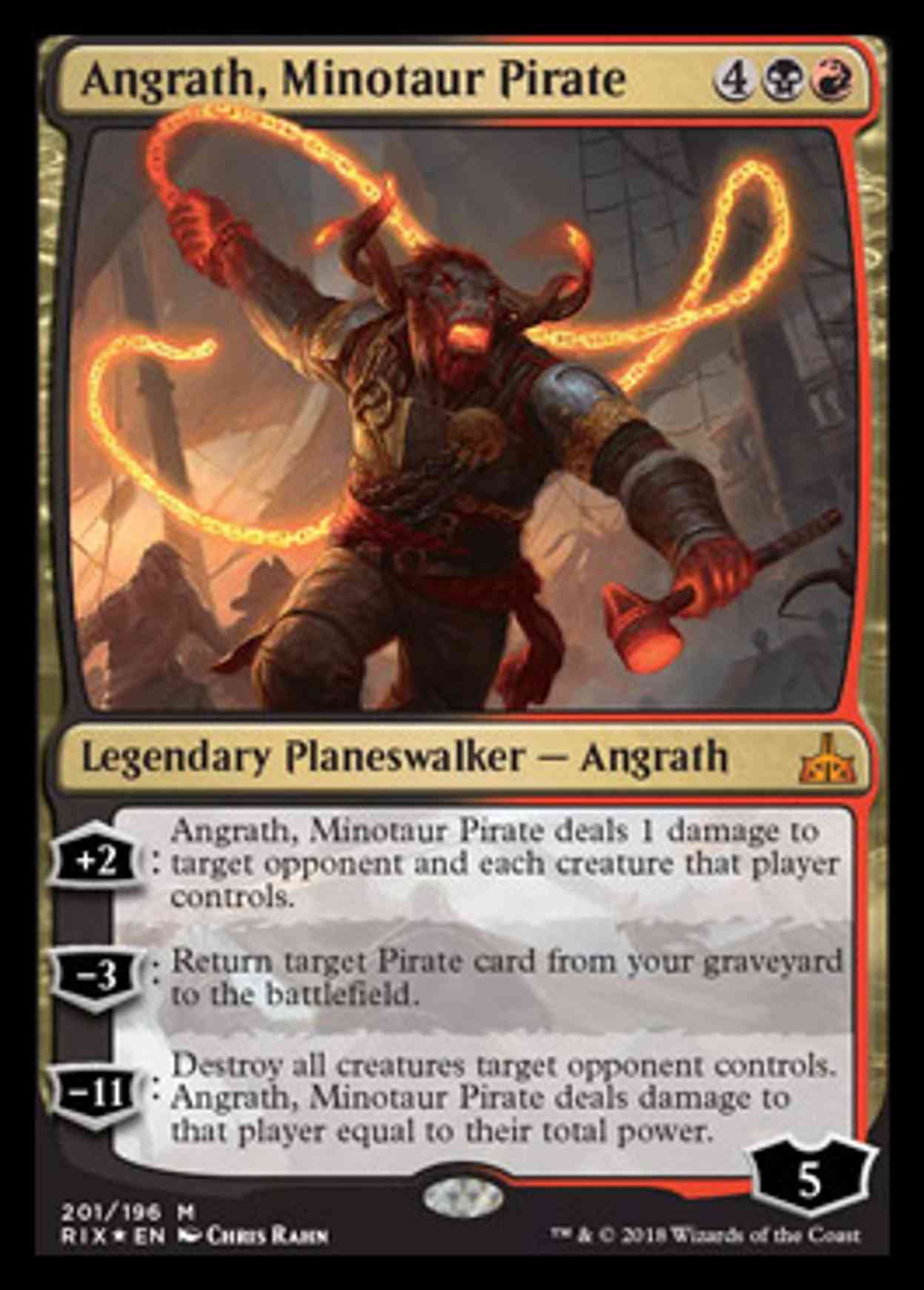 Angrath, Minotaur Pirate magic card front