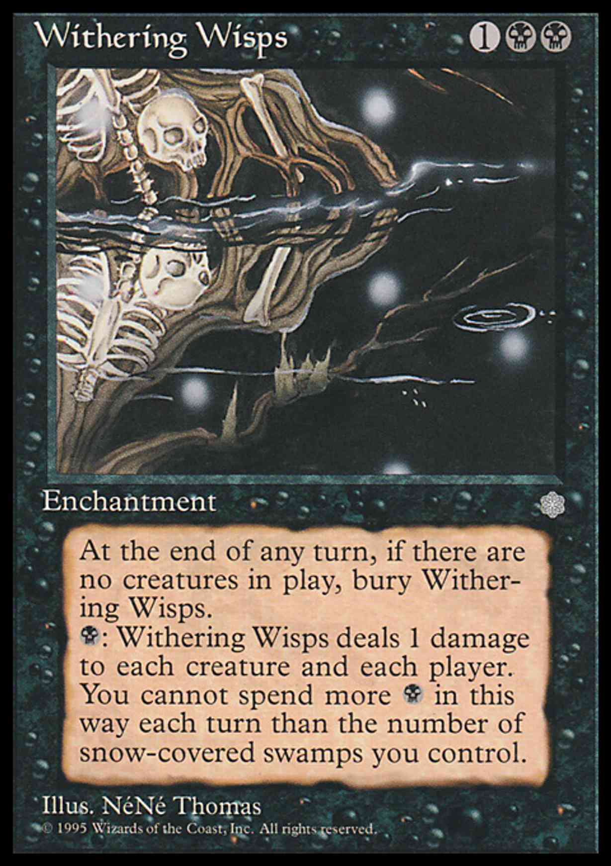 Withering Wisps magic card front
