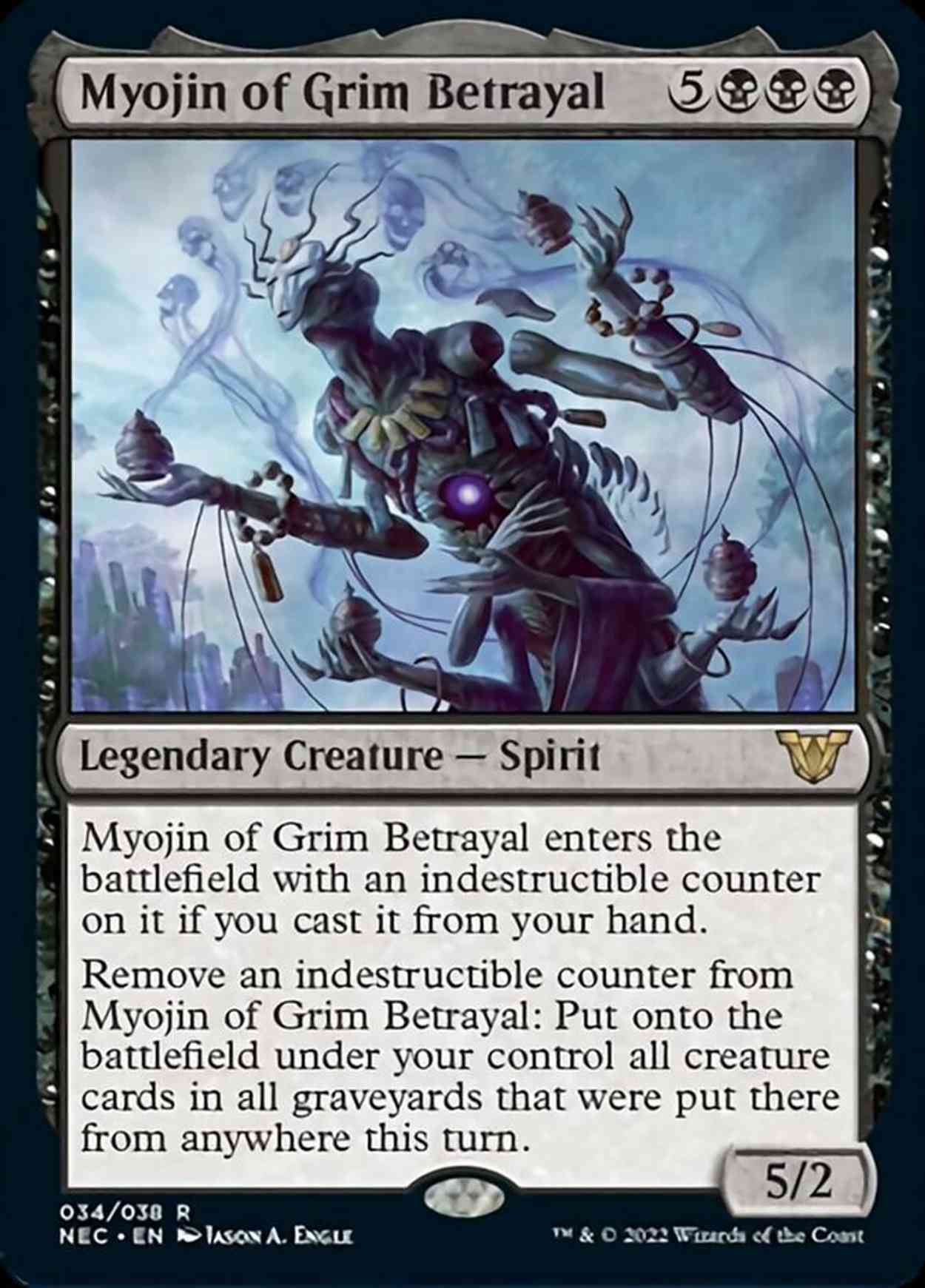 Myojin of Grim Betrayal magic card front
