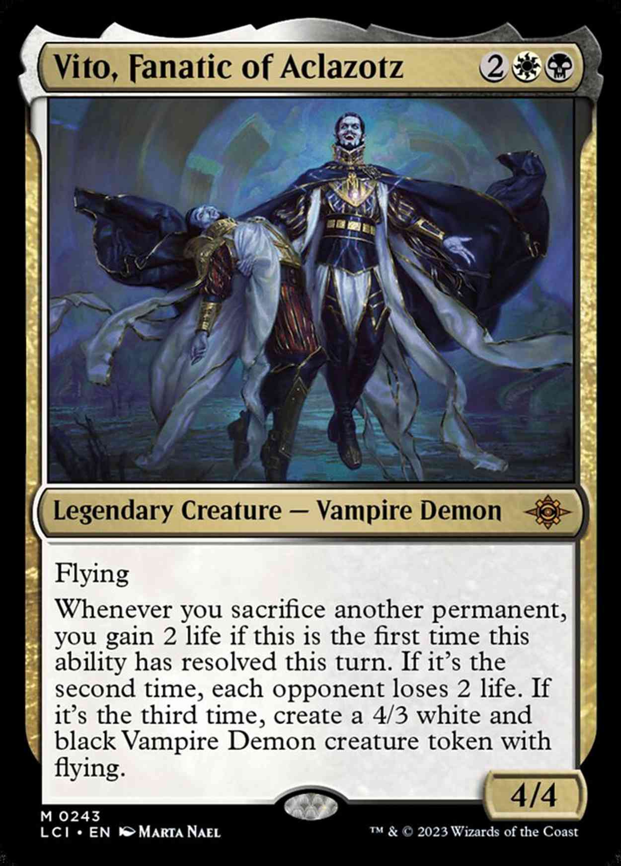 Vito, Fanatic of Aclazotz magic card front