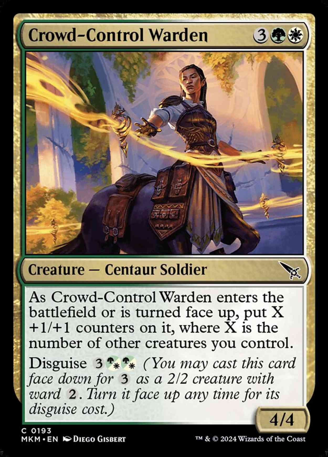 Crowd-Control Warden magic card front