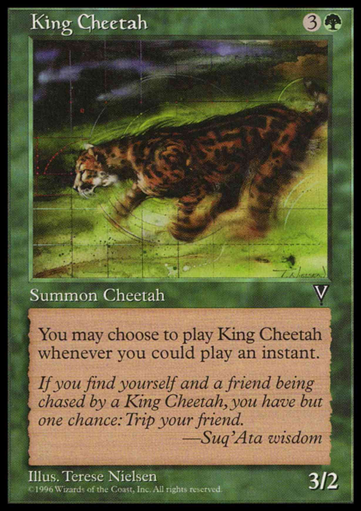 King Cheetah magic card front
