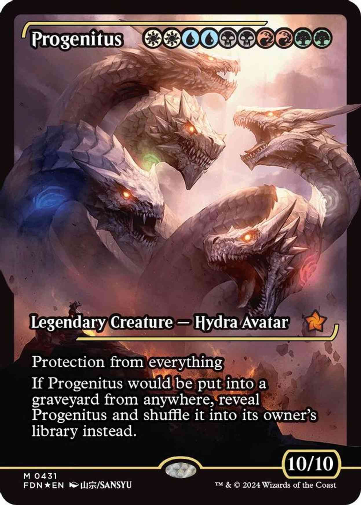 Progenitus (Showcase) magic card front