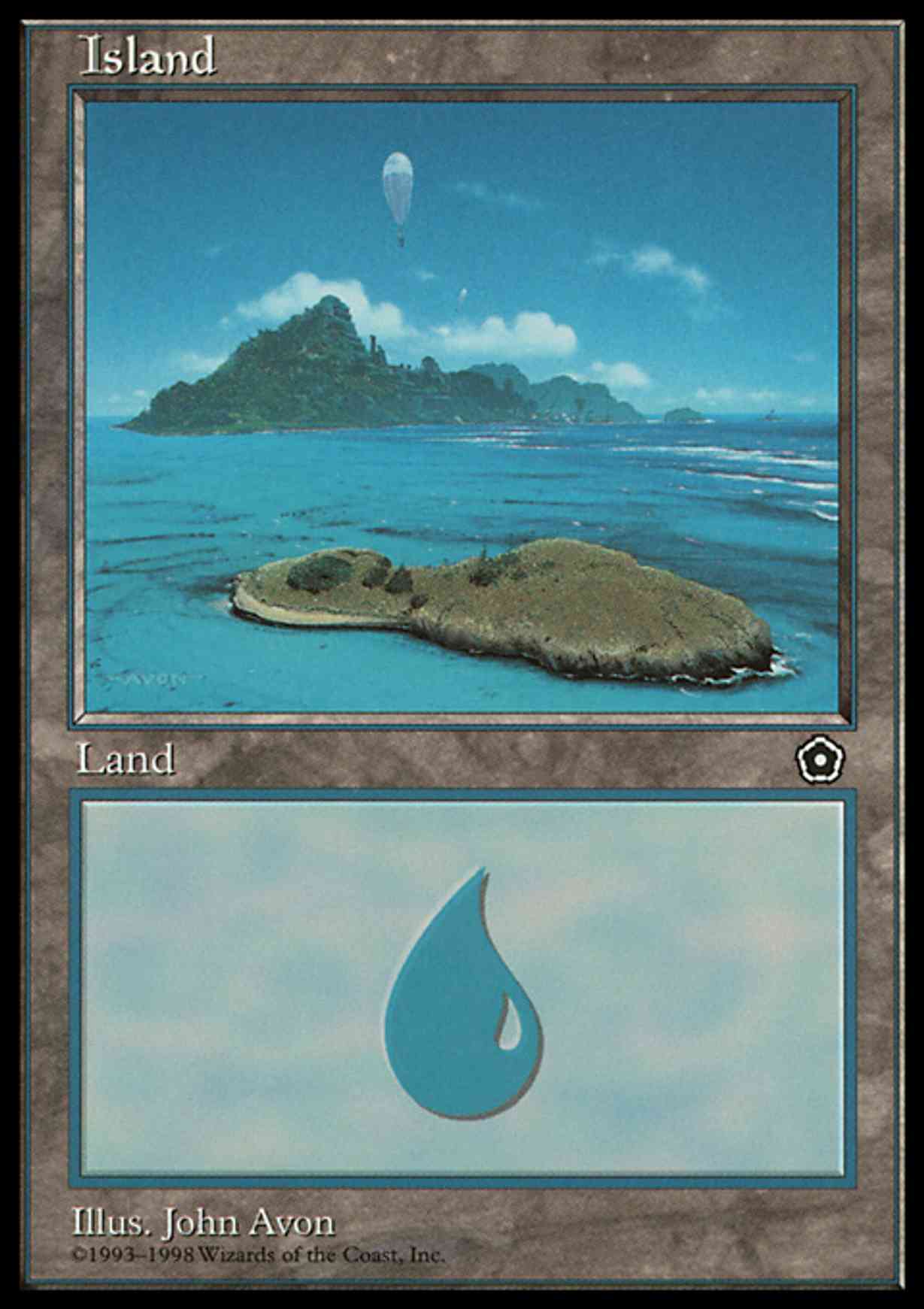 Island (155) magic card front