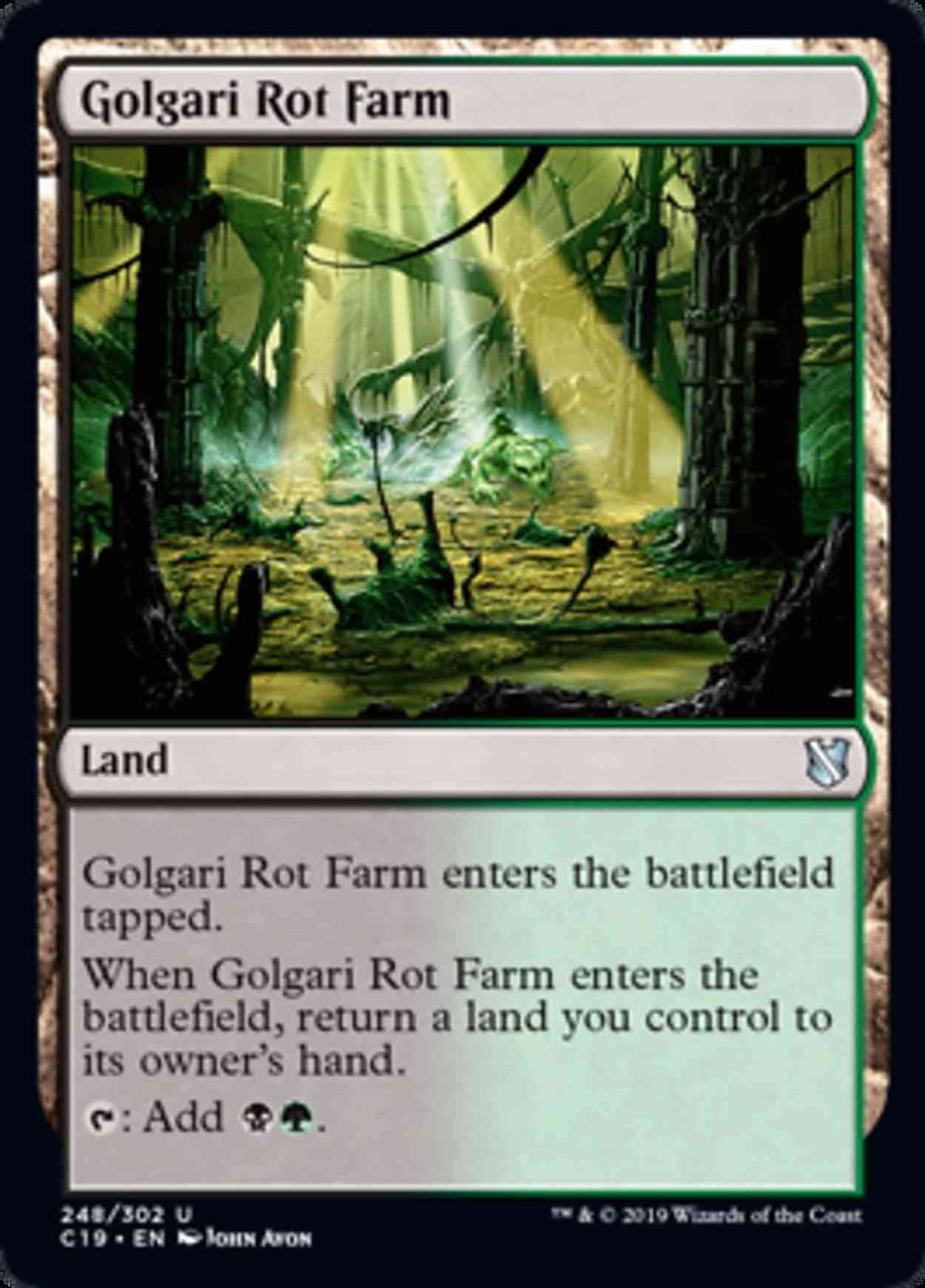 Golgari Rot Farm magic card front