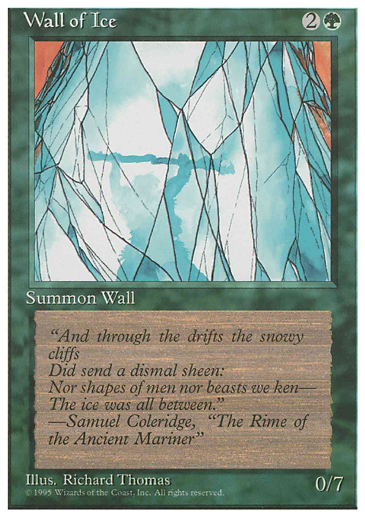 Wall of Ice magic card front
