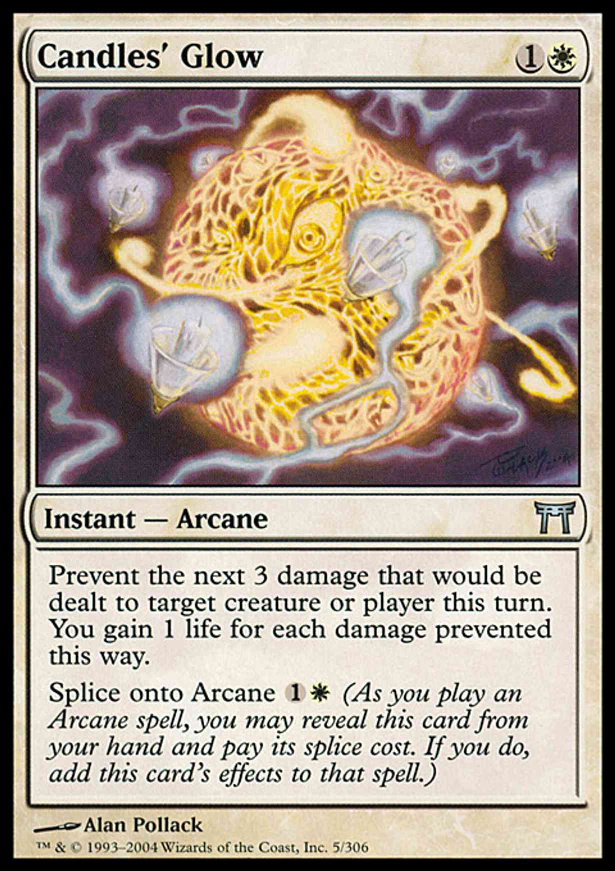 Candles' Glow magic card front