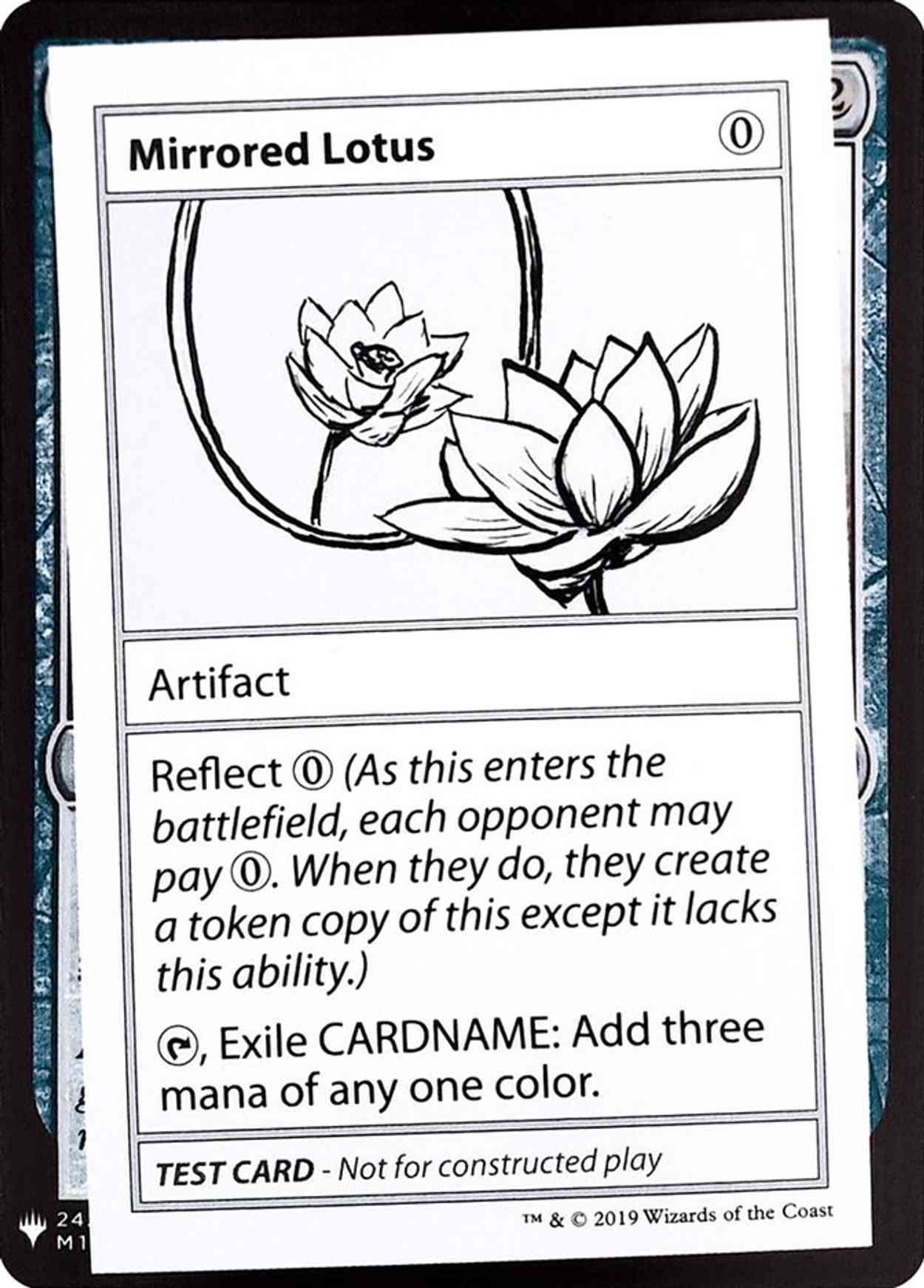 Mirrored Lotus magic card front