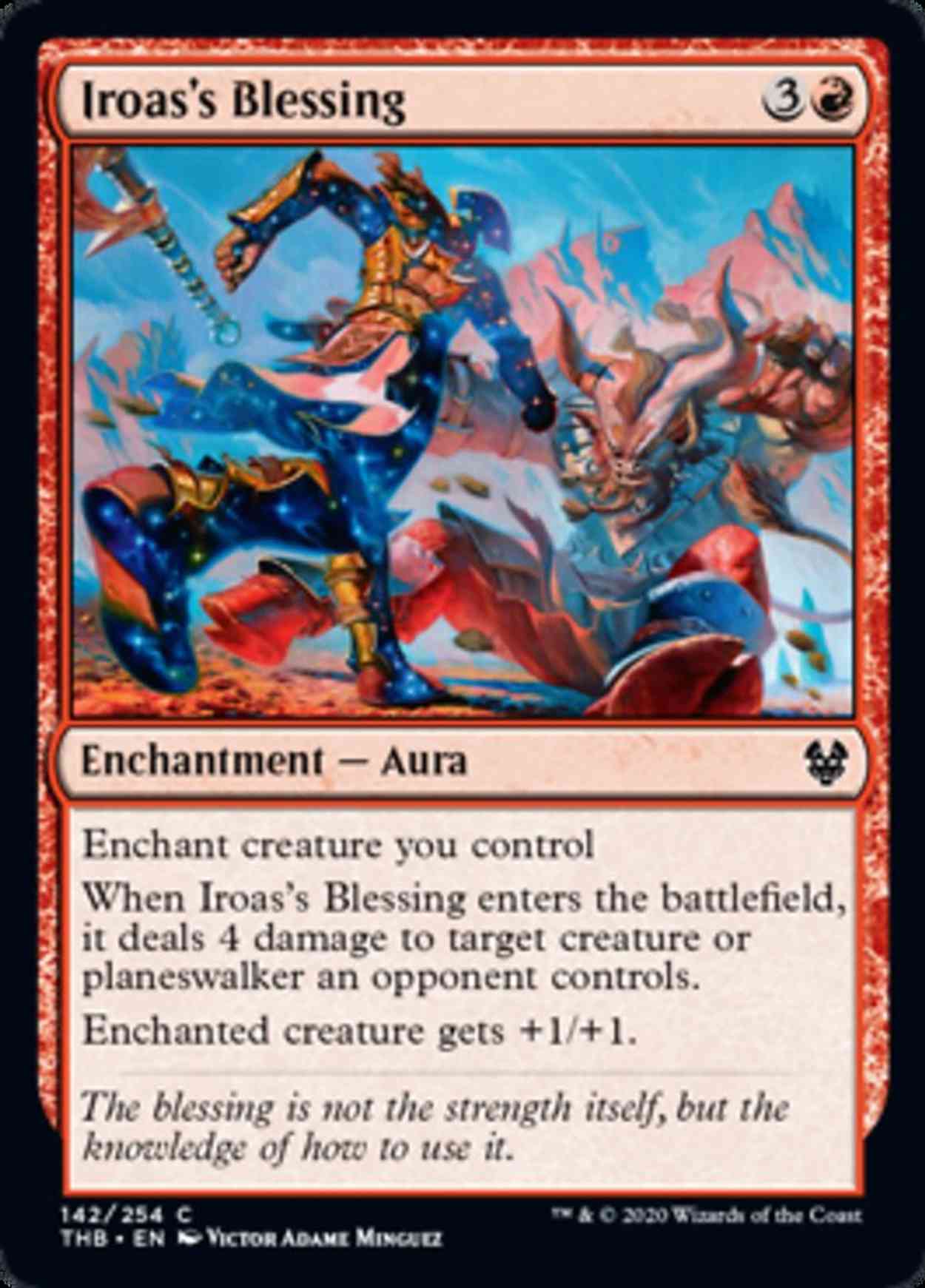 Iroas's Blessing magic card front