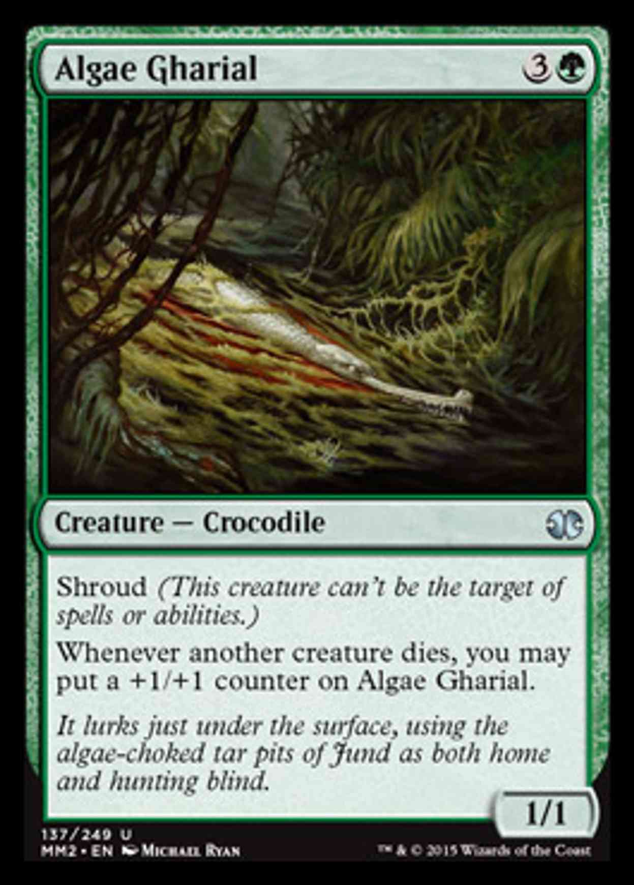 Algae Gharial magic card front