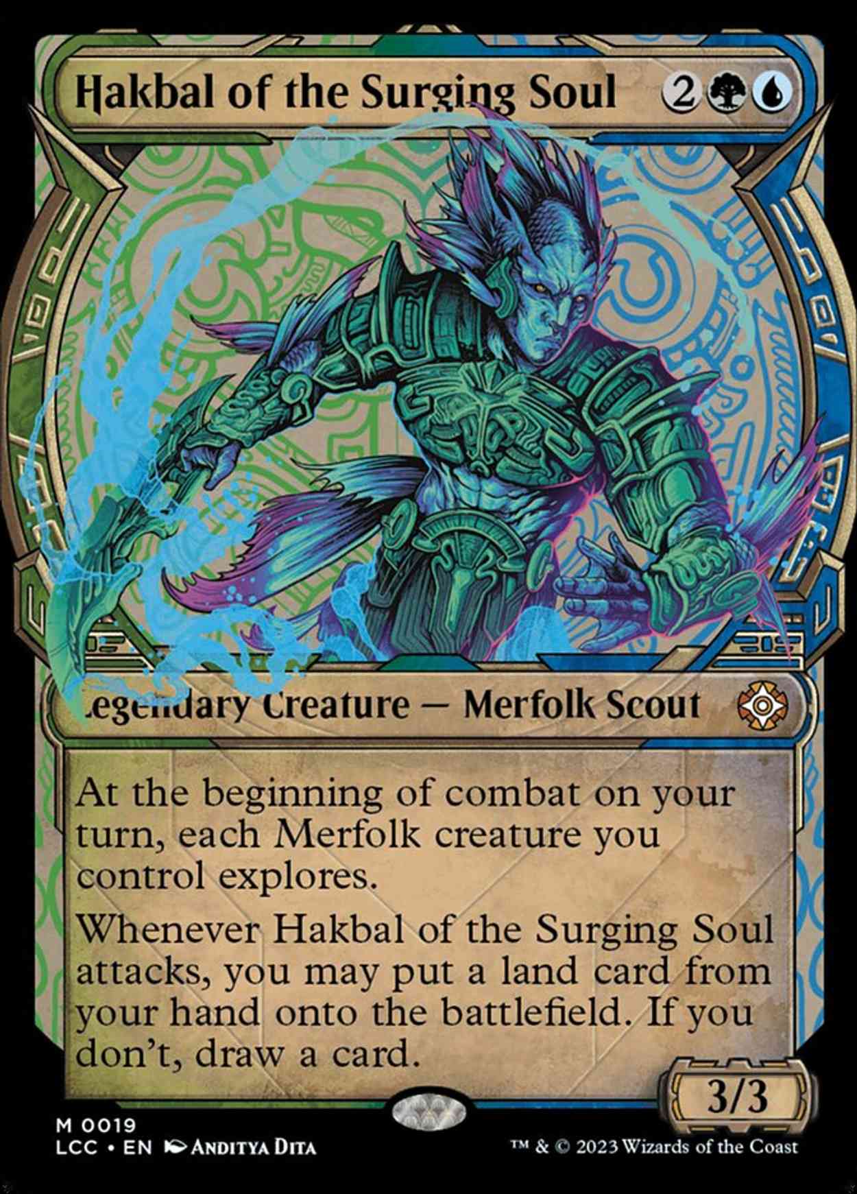 Hakbal of the Surging Soul (Showcase) magic card front