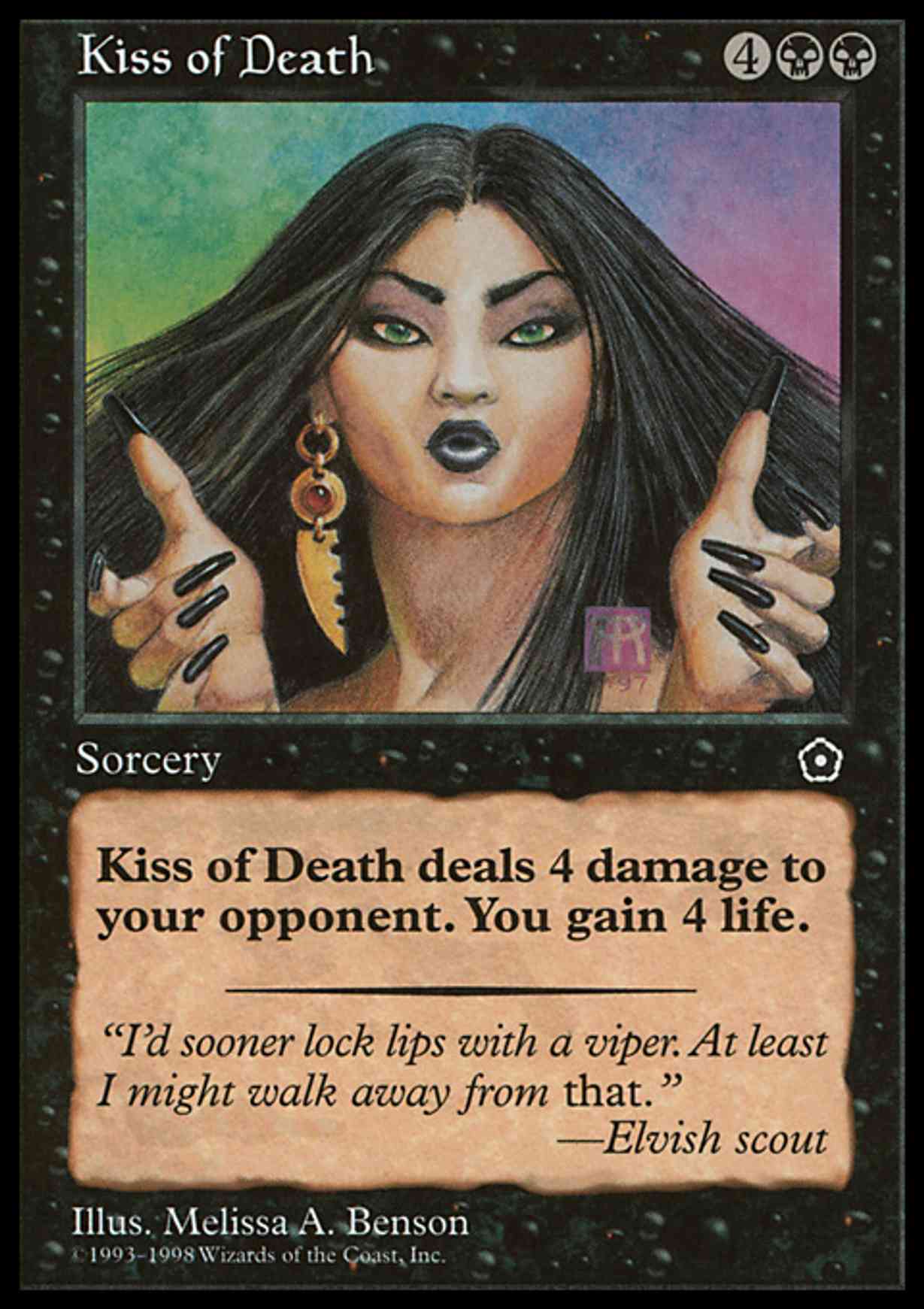 Kiss of Death magic card front