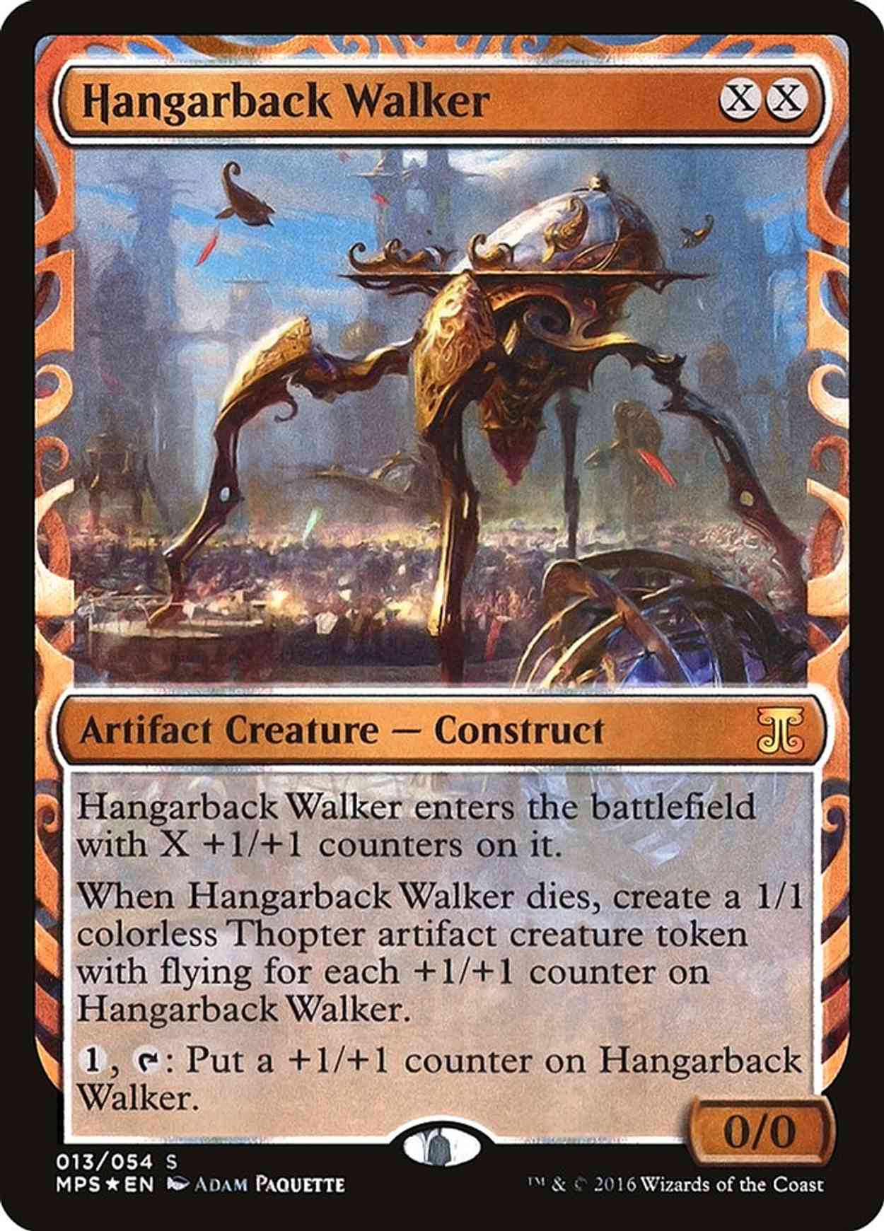 Hangarback Walker magic card front