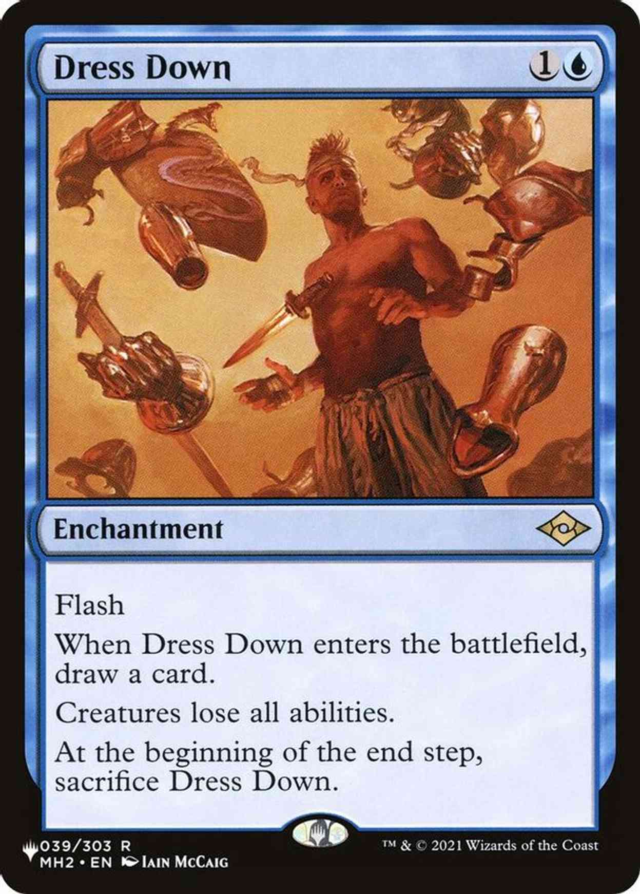 Dress Down magic card front