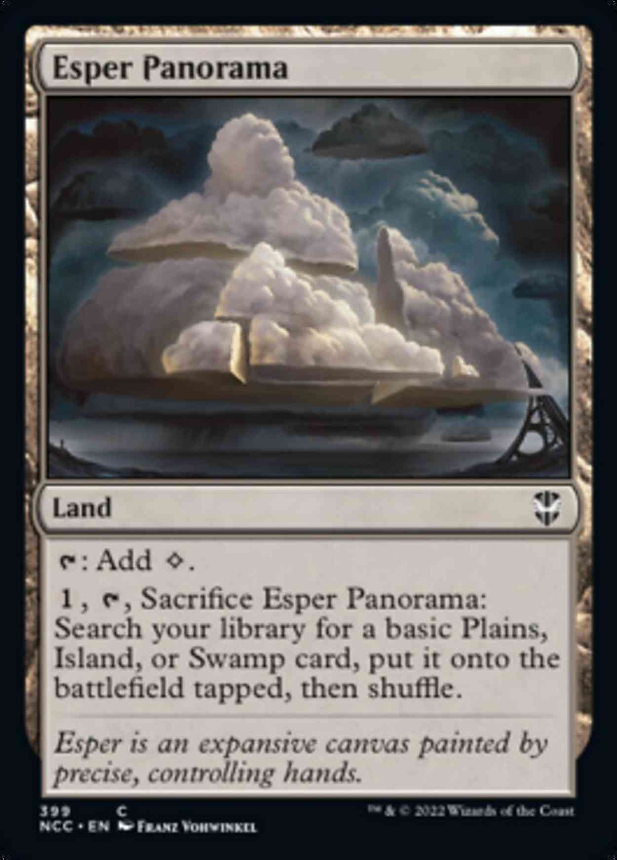 Esper Panorama magic card front