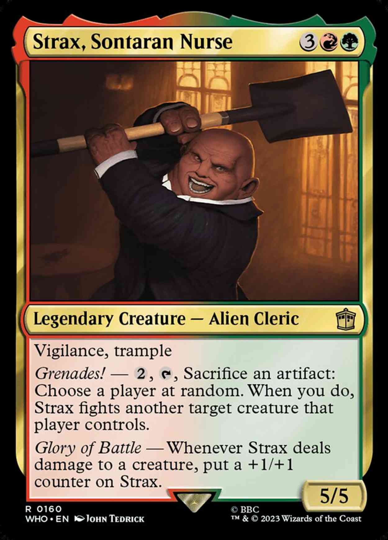 Strax, Sontaran Nurse magic card front