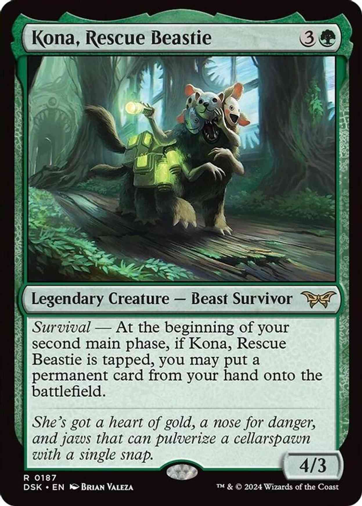 Kona, Rescue Beastie (0187) magic card front