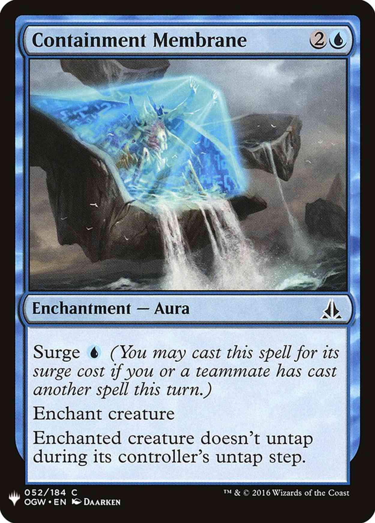 Containment Membrane magic card front