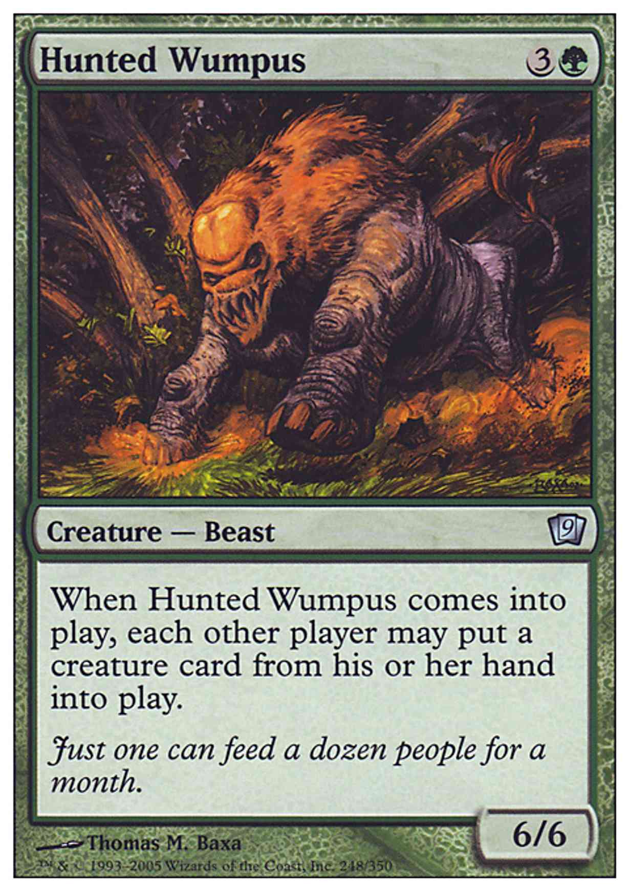 Hunted Wumpus magic card front