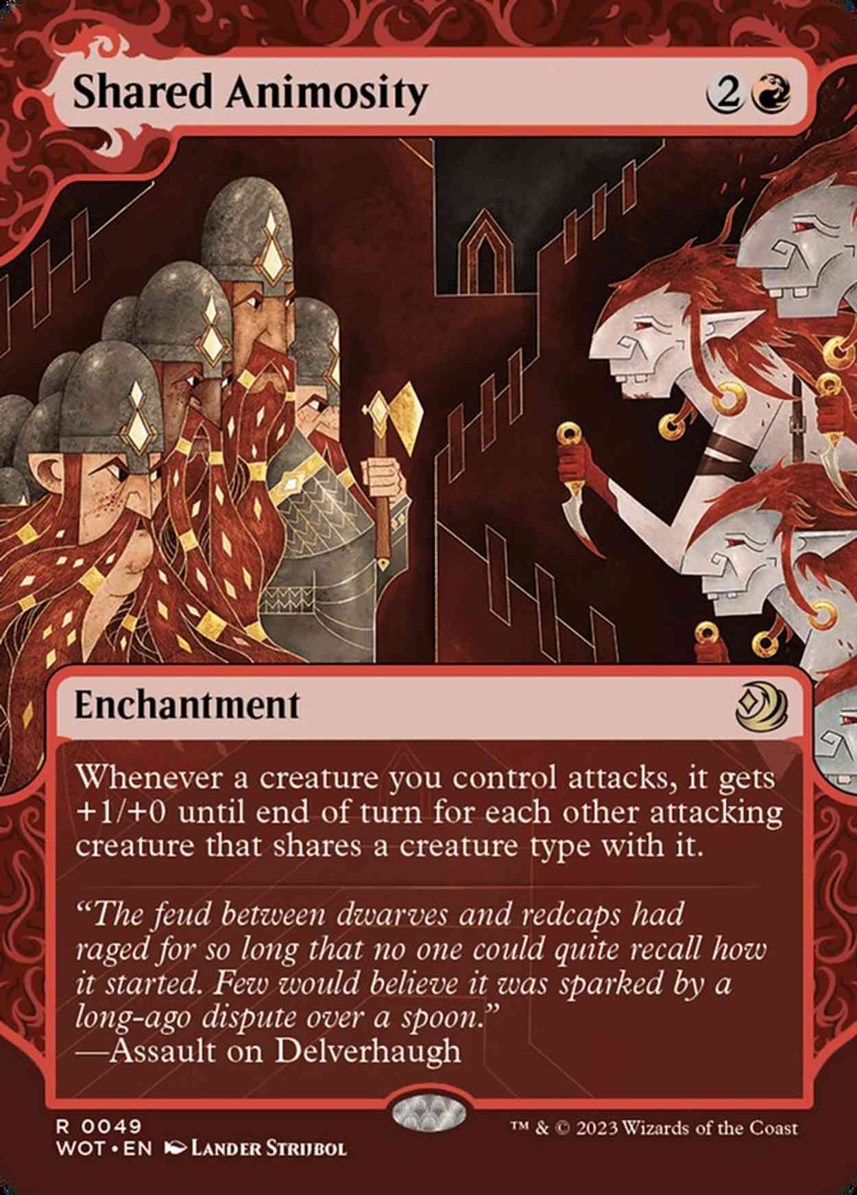 Shared Animosity magic card front