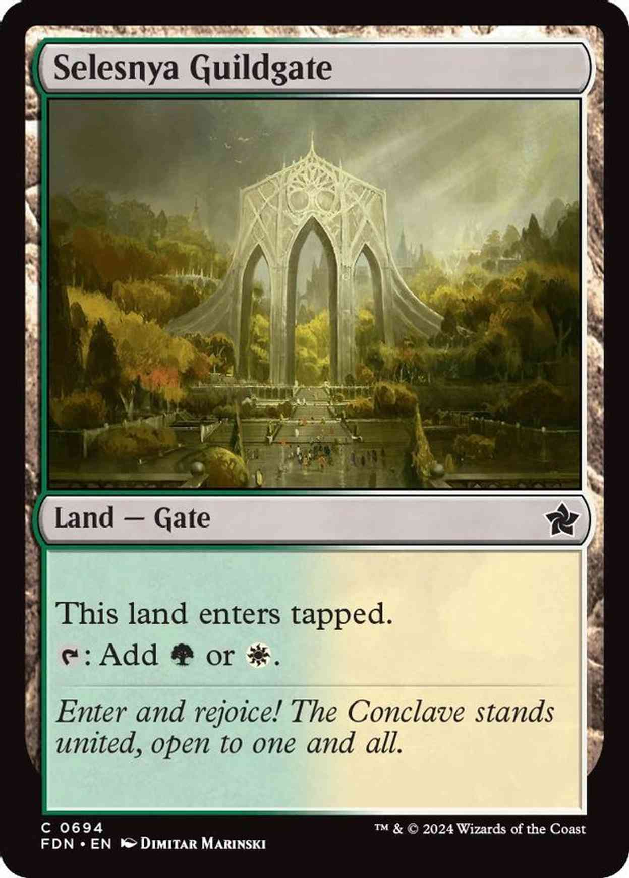 Selesnya Guildgate magic card front