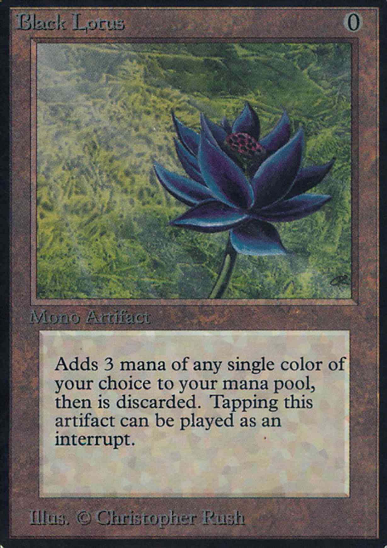 Black Lotus magic card front