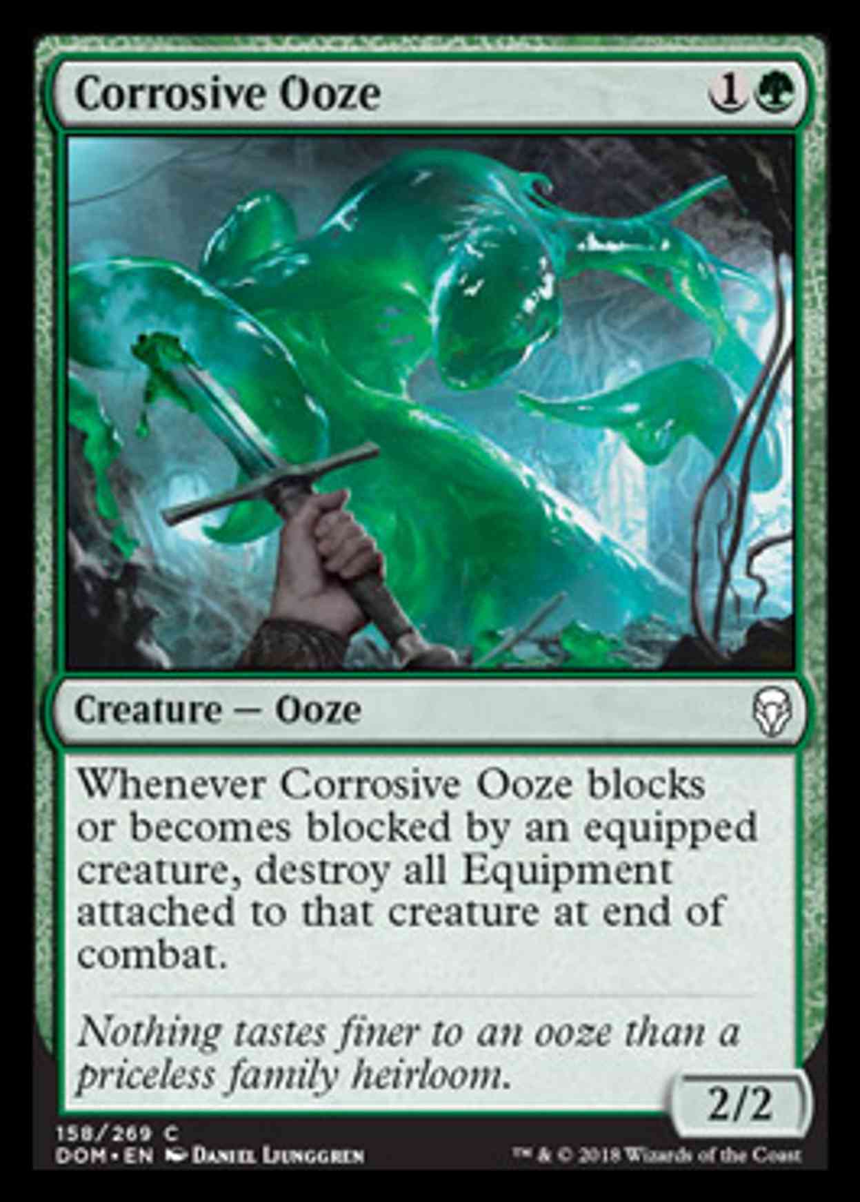 Corrosive Ooze magic card front