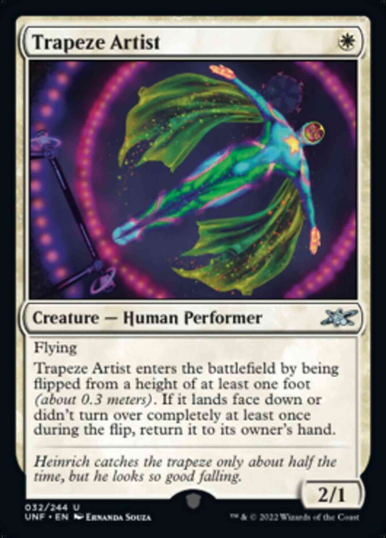 Trapeze Artist magic card front