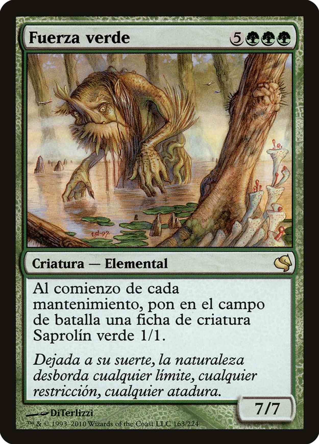 Verdant Force (Retro Frame) magic card front