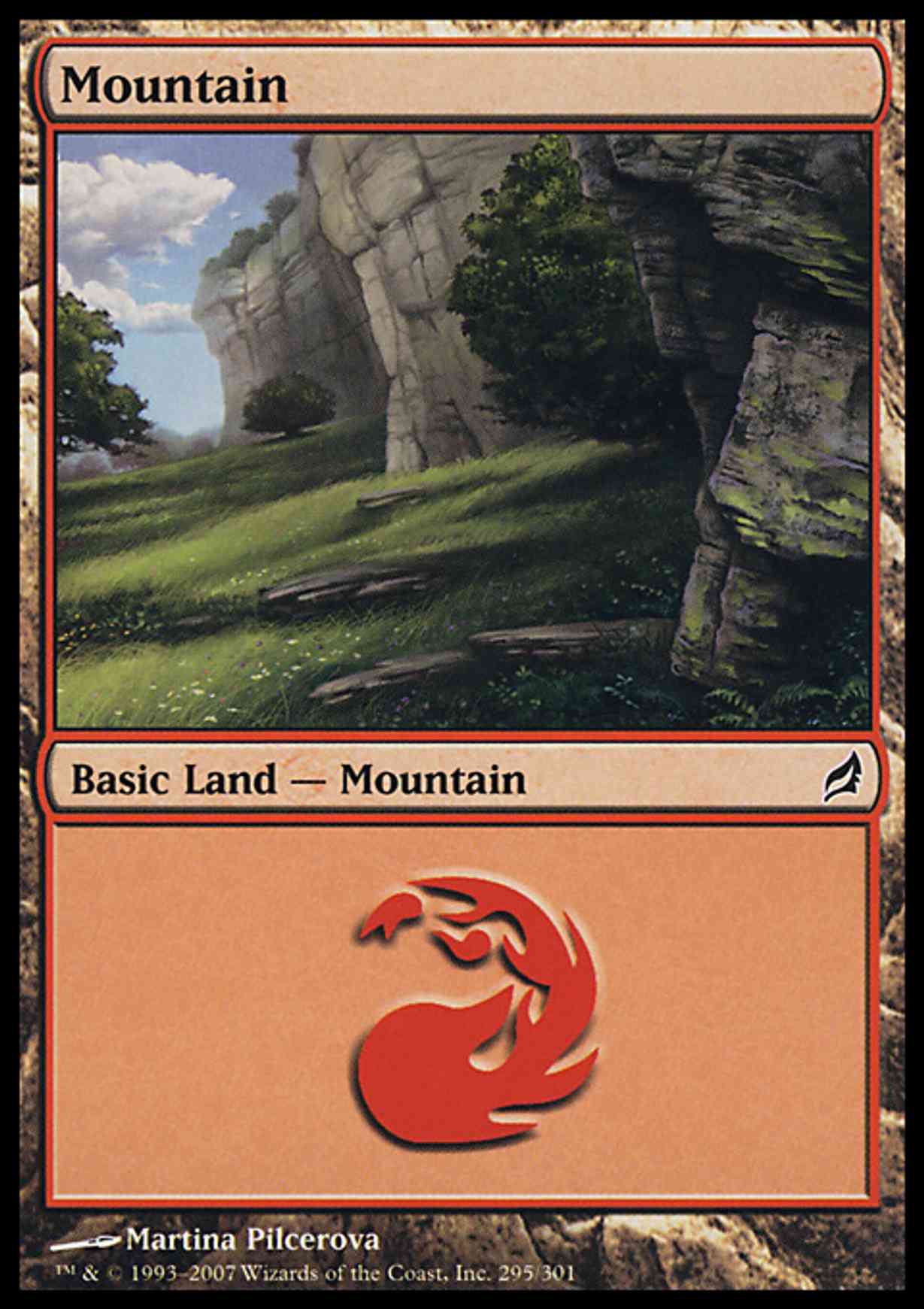 Mountain (295) magic card front