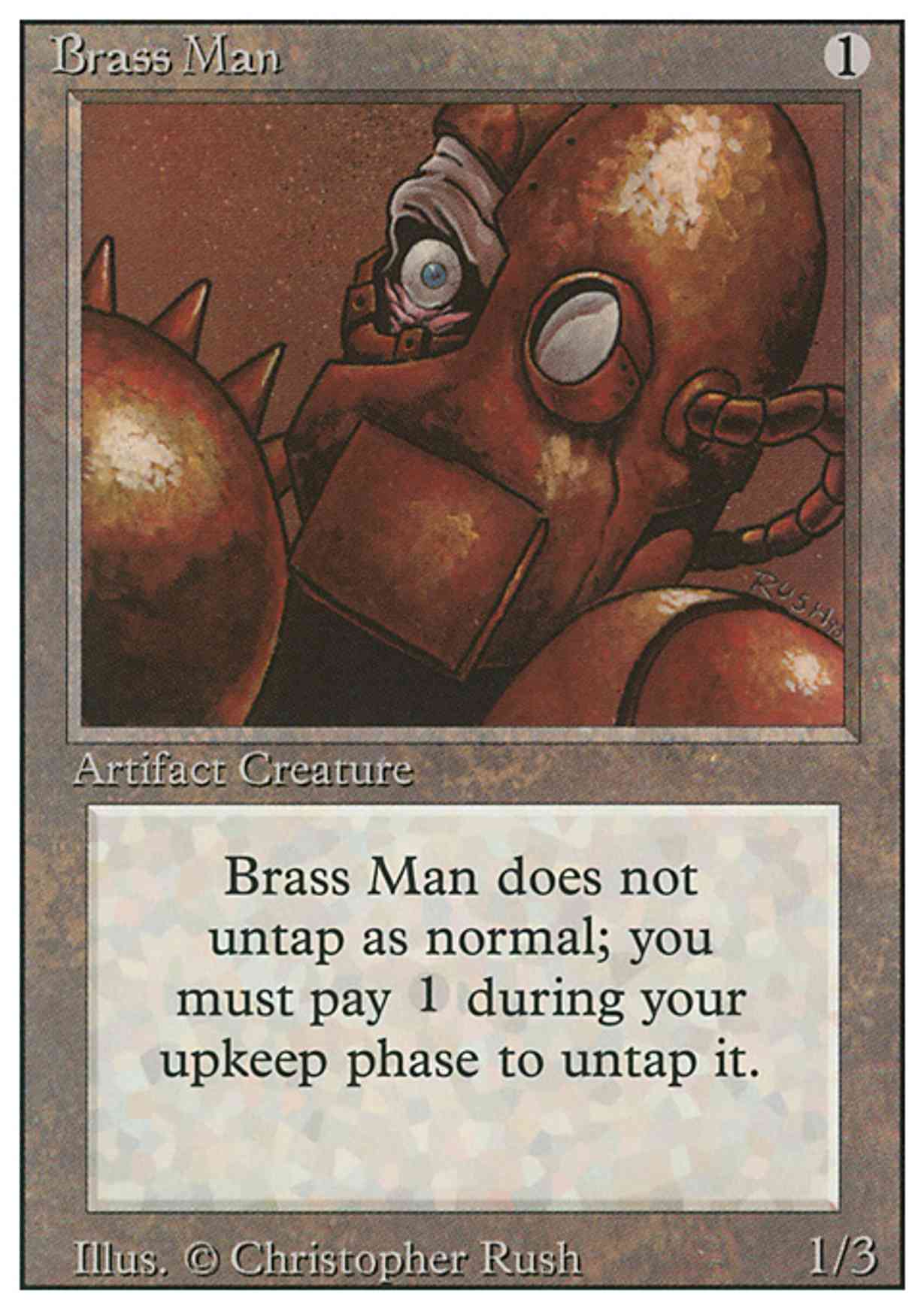 Brass Man magic card front