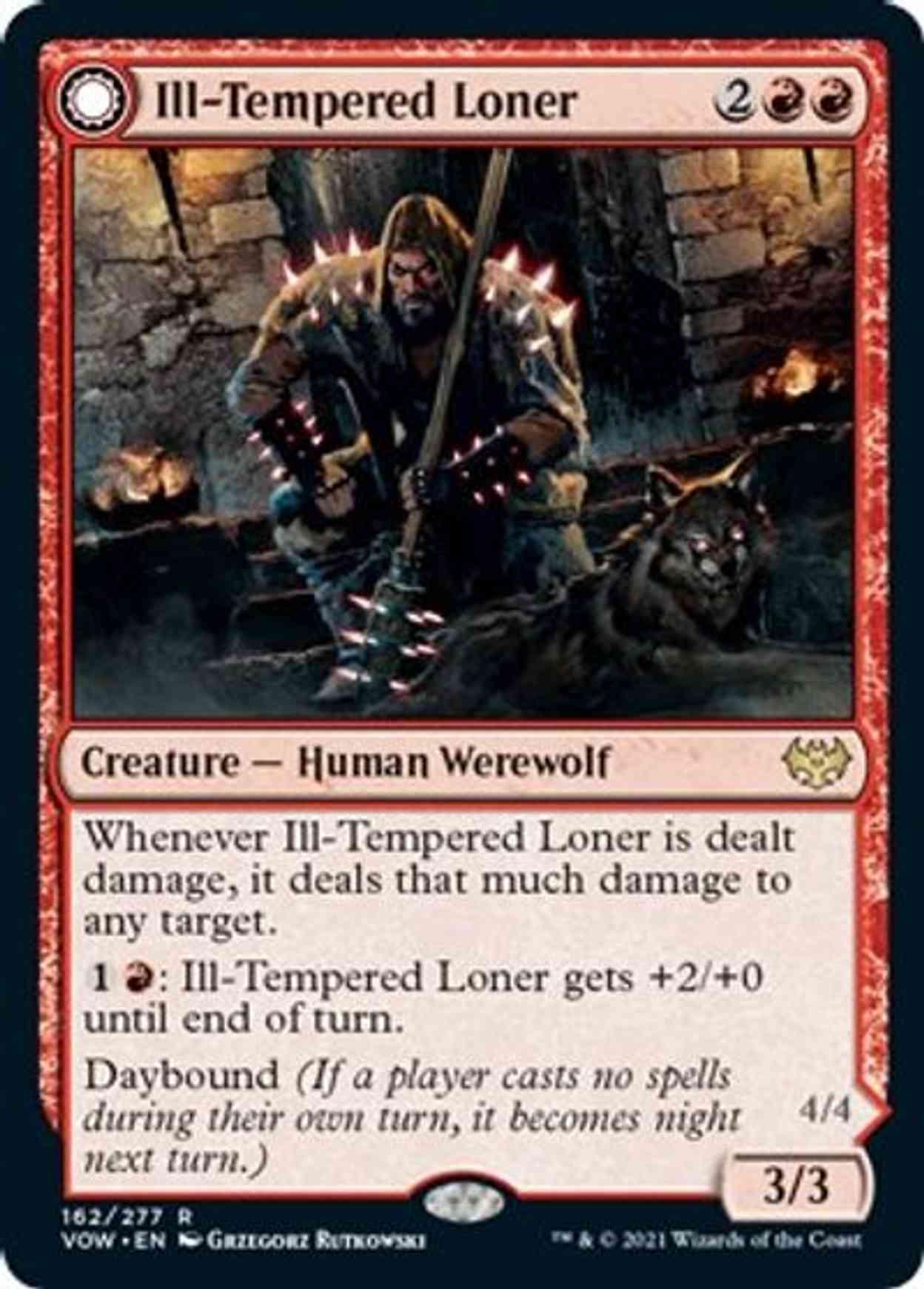 Ill-Tempered Loner magic card front