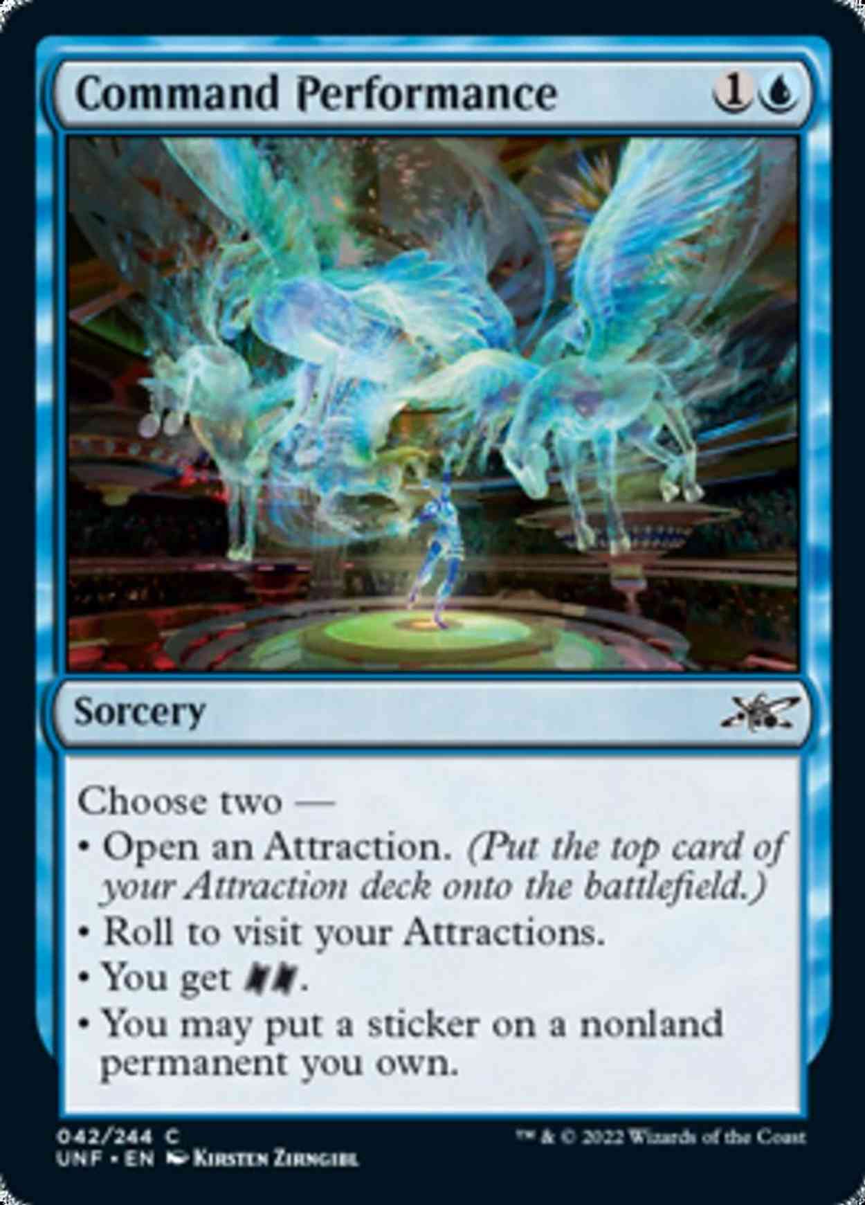 Command Performance magic card front